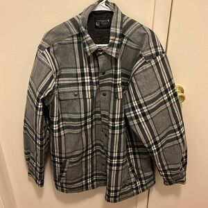 Sherpa lined carhartt flannel jacket